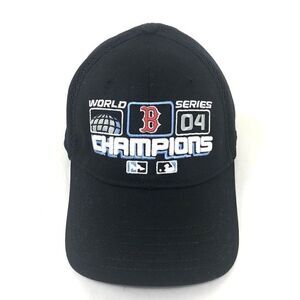 Boston Red Sox NEW ERA 2004 World Series Champions Black One Size OSFA Flex